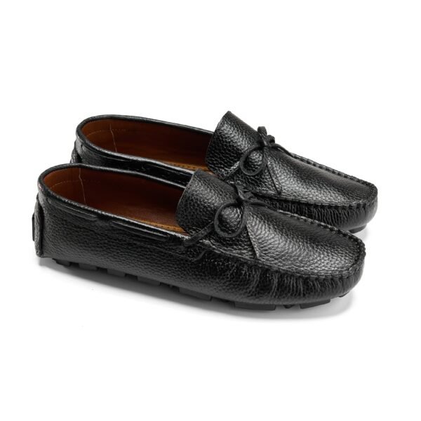 Moccasin shoes -Black - Image 2