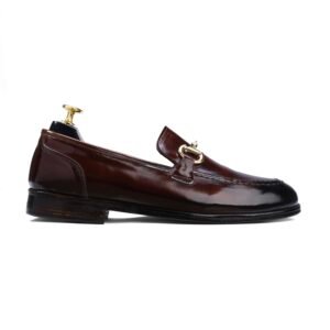 Horsebit Loafers in Burgundy