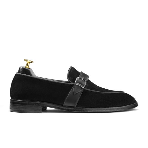 Strap suede Loafers Black