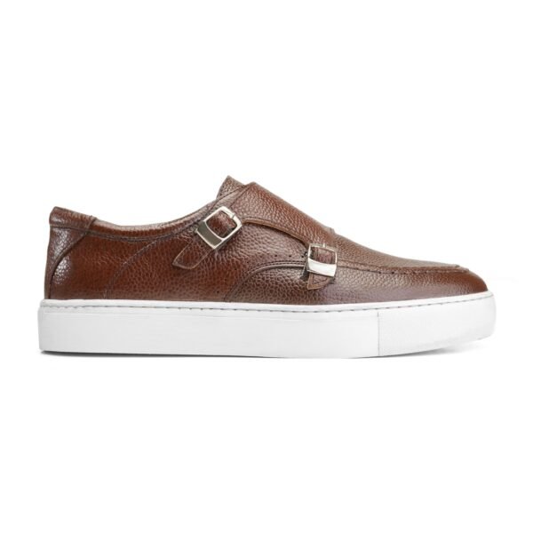 Monk Strap Sneakers in Brown