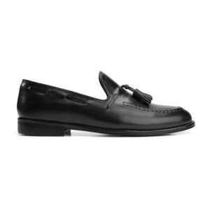 Alzati Tassel Loafers in Black