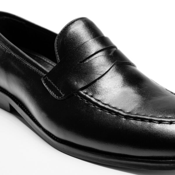 Penny Loafers in Black - Image 3