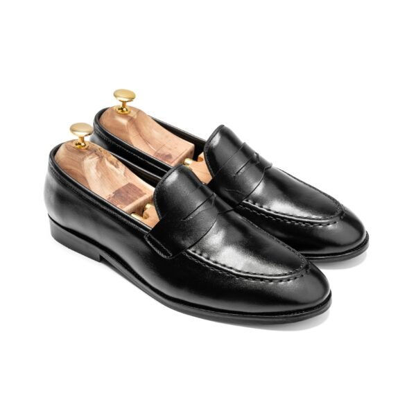 Penny Loafers in Black - Image 2