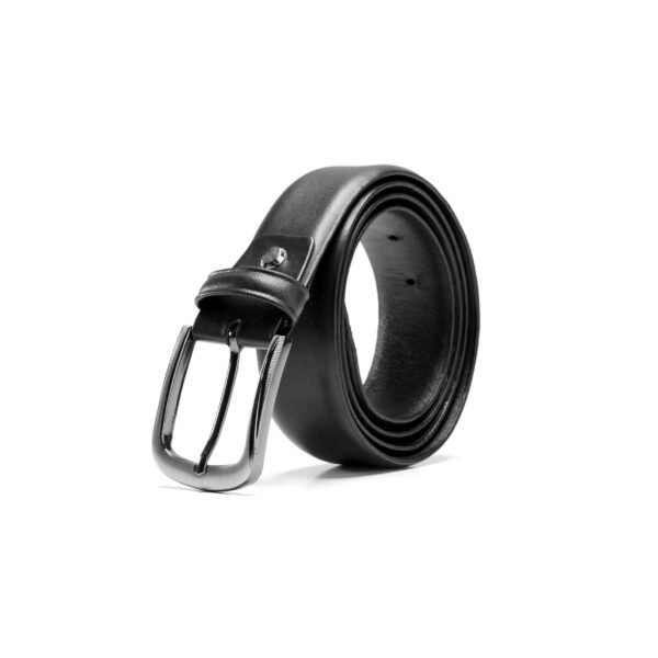 Leather Belt in Black - Image 2