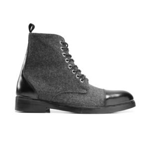 Wool Black CapToe Boot