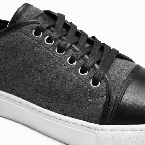 Wool Sneakers in Black - Image 3