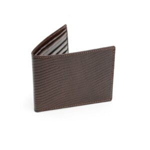 Lizard Leather Wallet in Brown