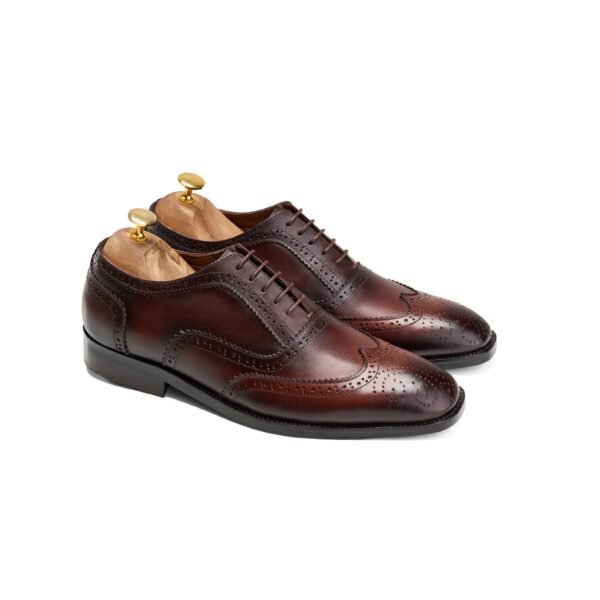 Full Brogue Oxford Shoes in Brown - Image 2