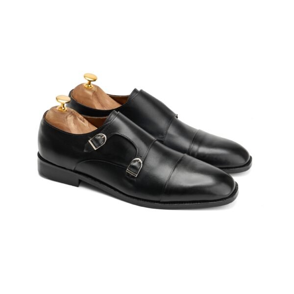 Double Monk Oxford in Black - Image 2
