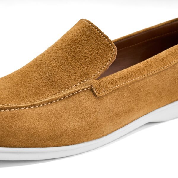 Alzati Plain Loafers - Camel - Image 3
