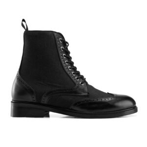 Old Town Brogue Boot - Black